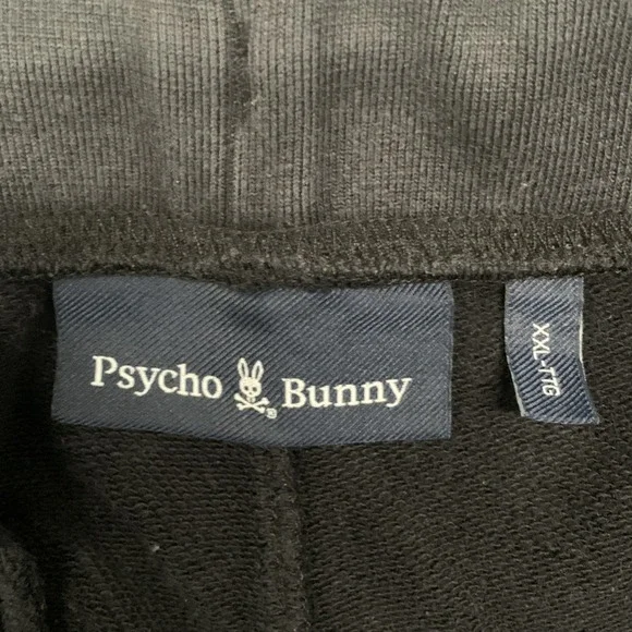 Psycho Bunny Lenox Sweatpants (SP23-B6P639A2FT)Black Men's XXL 2XL Skull Bunny
